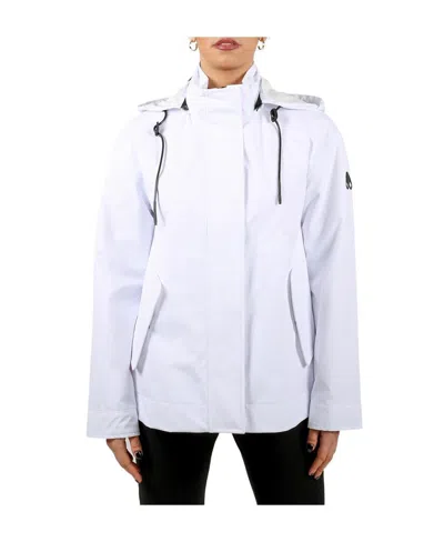 Moose Knuckles Hooded Jacket In White