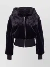Moose Knuckles Hooded Jacket With Elasticized Waist And Pockets In Pink