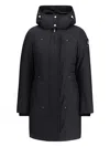 Moose Knuckles Black Recycled Polyester Parka In Black
