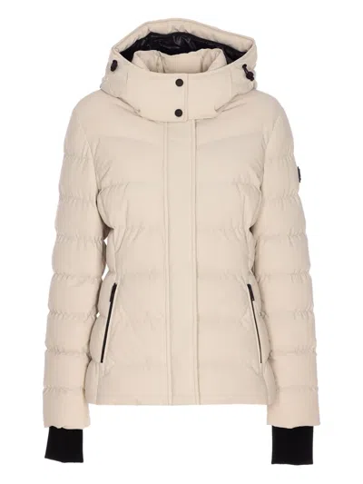 MOOSE KNUCKLES HOODED PADDED DOWN JACKET