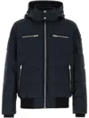 Moose Knuckles Hooded Padded Jacket In Black