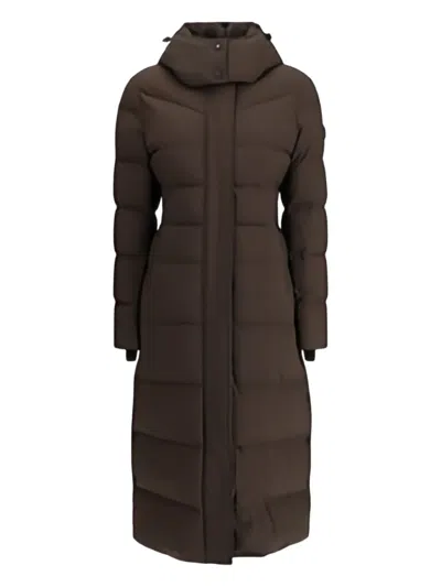 Moose Knuckles Hooded Padded Jocada Parka In Brown