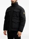 Moose Knuckles Hooded Pocket Jacket In Black