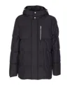 Moose Knuckles Everest 3q Down Jacket With Removable Hood In Animal Print
