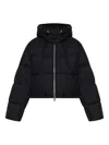 Moose Knuckles Hooded Puffer Jacket In Black
