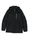 Moose Knuckles Hooded Puffer Jacket In Black