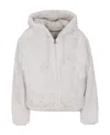 Moose Knuckles Hooded Puffer Jacket In White