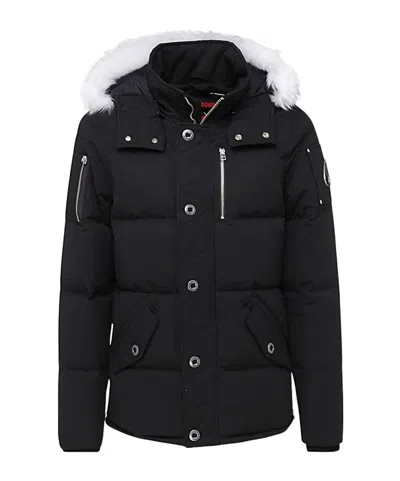 Moose Knuckles Hooded Quilted Cotton Suit In Black