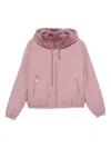 Moose Knuckles Hooded Welt-pockets Jacket In Pink