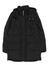 Moose Knuckles Hooded Zip-fastening Coat In Black