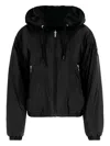 Moose Knuckles Eaton Bunny Reversible Zip Jacket In Black