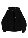 Moose Knuckles Ellington Bomber Jacket With Removable Hooded Insert In Black