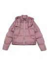 Moose Knuckles Hooded Zip-up Padded Jacket In Pink