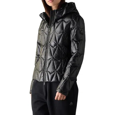 Moose Knuckles Iceberg 800-fill-power Down Lightweight Jacket In Black
