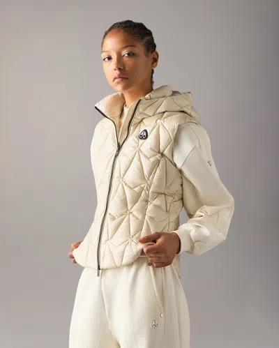 Moose Knuckles Iceberg Quilt Down Vest In Alabaster