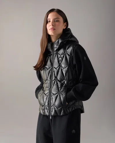 Moose Knuckles Iceberg Quilt Down Vest In Black