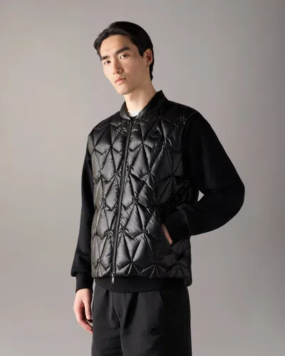 Moose Knuckles Iceberg Quilt Down Vest In Black