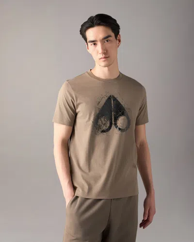 Moose Knuckles Icebreak Logo T-shirt In Brown
