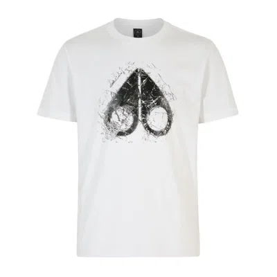 Moose Knuckles Icebreak Logo T-shirt In White