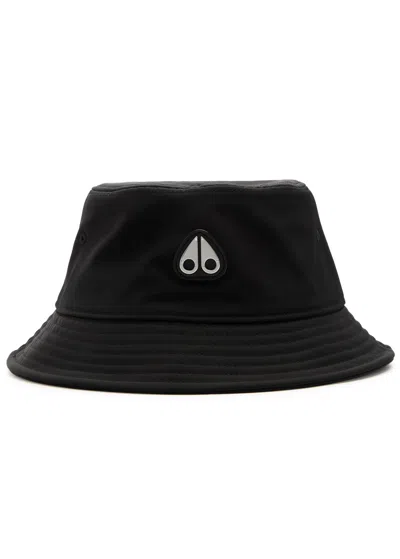 Moose Knuckles Icon Shell Bucket Hat In Black