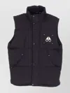 Moose Knuckles Insulated Sleeveless Jacket High Collar In Blue