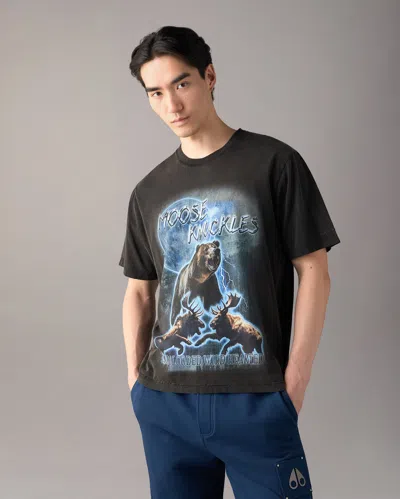 Moose Knuckles Into The Wild T-shirt In Gray