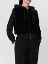 Moose Knuckles Rosylyn Bunny Black Cotton Hoodie In Black