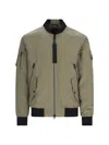 Moose Knuckles Courville Bomber Jacket In Green