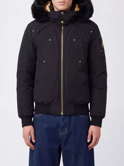 Moose Knuckles Jacket Men Color Black In Blue