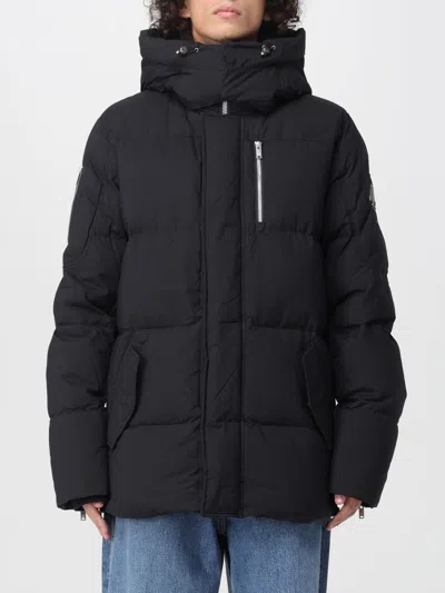Moose Knuckles Cloud 3q Black Padded Parka In Metal