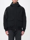 Moose Knuckles Mason Hooded Bomber Jacket In Black