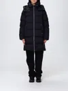 Moose Knuckles Belle Dune Long Puffer Coat In Black