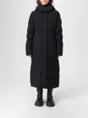 Moose Knuckles Jocada - Long Down Jacket With Hood In Black