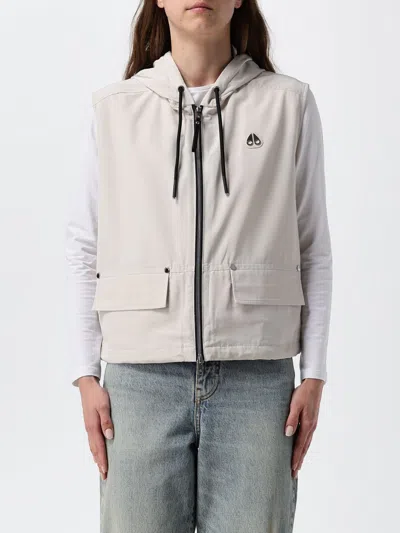 Moose Knuckles Jacket Woman Color Beige In Gray