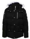 Moose Knuckles Padded-design Hooded Jacket In Black