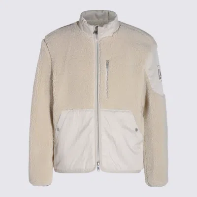 Moose Knuckles Cream Casual Jacket In Neutral