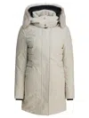 Moose Knuckles White Recycled Polyester Down Jacket In White