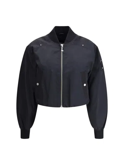Moose Knuckles Logo-plaque Ribbed-cuff Jacket In Black