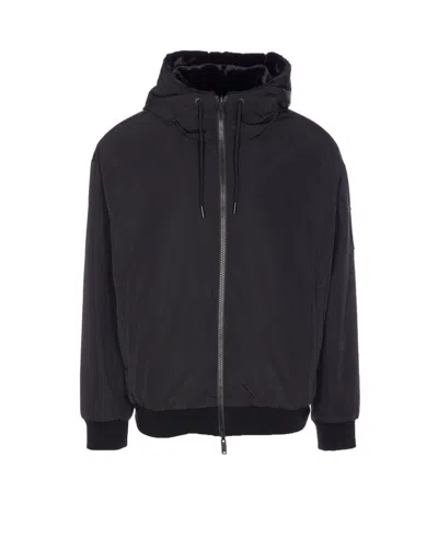 Moose Knuckles Roland Reversible Organic Cotton Jacket In Black