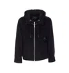 Moose Knuckles Snowdon Double-zip Hooded Jacket In Black