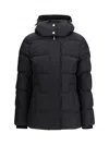 Moose Knuckles Cloud 3q Black Nylon Down Jacket In Black