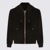 Moose Knuckles Black Wool Casual Jacket In Black