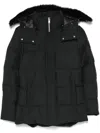 Moose Knuckles Cloud 3q Down Jacket In Blk W/blk S
