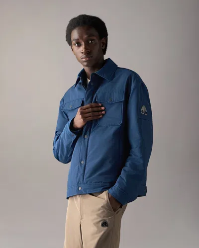 Moose Knuckles Jacques Bunny Down Jacket In Blue