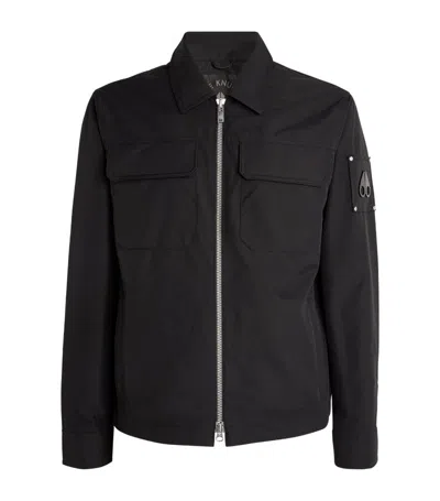 Moose Knuckles Jacques Zip Front Jacket In Black 292