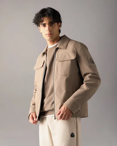 Moose Knuckles Jacques Shirt Jacket In Neutral