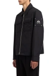 Moose Knuckles Jacques Water Repellent Shirt Jacket In Black