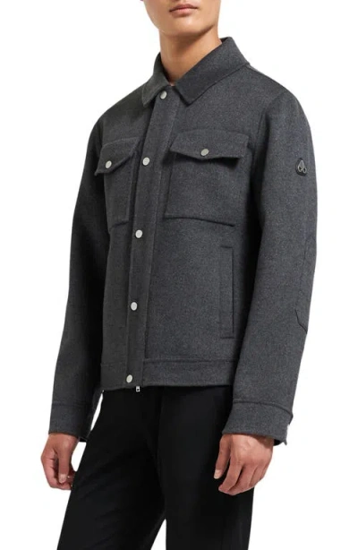 MOOSE KNUCKLES MOOSE KNUCKLES JACQUES WOOL BLEND DOUBLE FACE JACKET
