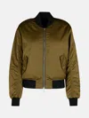 Moose Knuckles 'jet' Green Polyester Bomber Jacket In Green