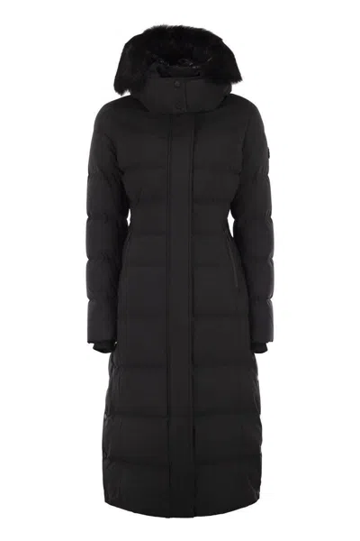 MOOSE KNUCKLES MOOSE KNUCKLES JOCADA - LONG DOWN JACKET WITH HOOD